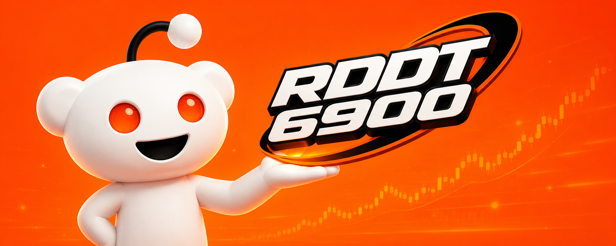 RDDT6900 mascot holding the index